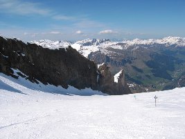 Piste 12 am Kaserer 2, nachmittags um 16 Uhr am 30.Mai