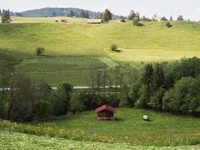Seillift Rieden a.F., Blick auf Talstationshäusle