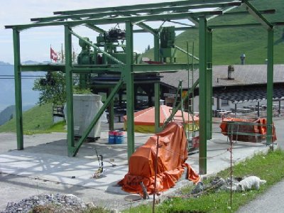 Ausgepackte Bergstation