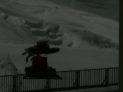 Gearbeitet wird trotz Sturm!