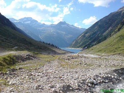ganz hinten am Stausee angekommen - hier gehts noch weiter....