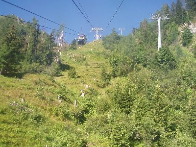 Auffahrt mit dem Gletscherjet I