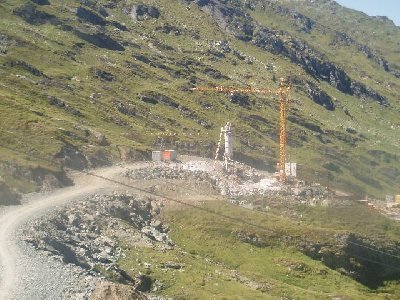 Bauarbeiten an der Kristallbahn