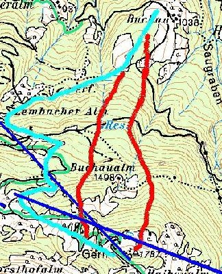 Varianten von mir - so ähnlich könnten die Pisten verlaufen...