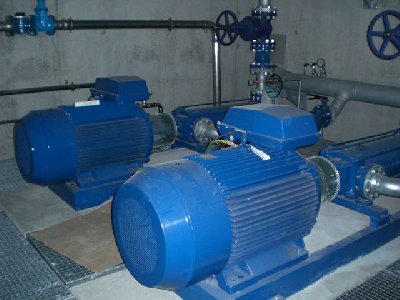 die 2 neuen pumpen in der pumpstation trutz/suvretta.