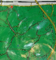 Hier ein kleiner Ausschnitt der Wanderkarte Harburger Berge. Der Lift befand sich am Reiherberg.