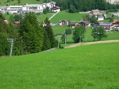 Trasse des Zubringerlifts