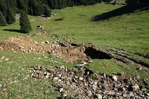 Baustelle SCHL Mulda: bisher wurde nur der alte Lift abgebaut und der Aushub gemacht.