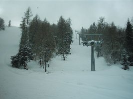 Strecke kurz über der ehm. Talstation ohne Seil