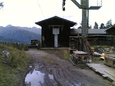 Hier der ausgediente Raderlift