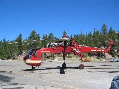 Helikopter zum Fliegen der alten Stützen.