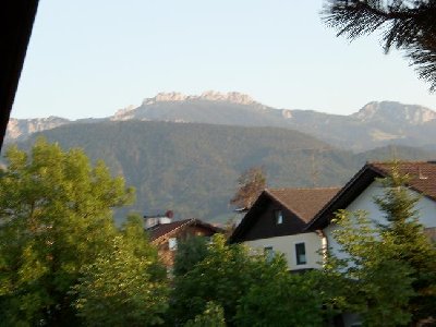 Blick von mir zu Hause am Vortag der Abfahrt
