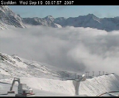 Sölden am 19.09.07 - Blick aufs Giggijoch