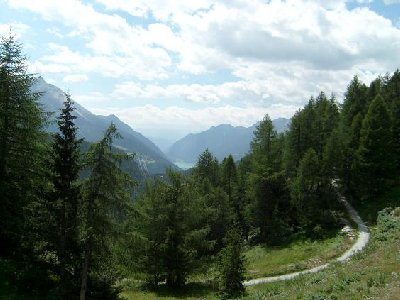 Erster Blick ins Tal