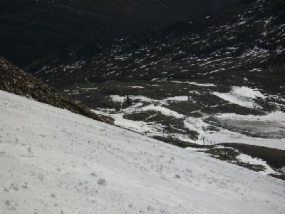 Blick zum Schleigeis, da brauchts noch einiges an Schnee