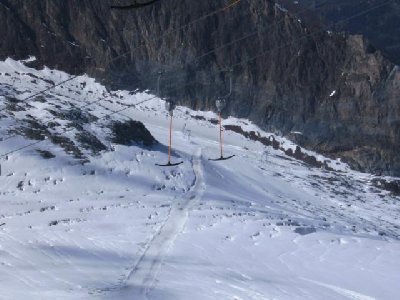 Ziehweg zum Kaserer 1 durch Spaltenlandschaft