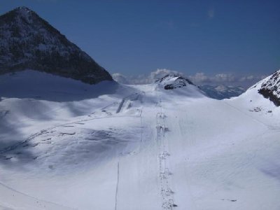 Blick zum SL Olperer von der Gefrorenen Wand aus