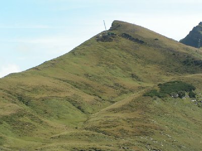 Wannenkopf vom Damülser Seite, mit baustelle Bergsation Hohe Wacht Bahn