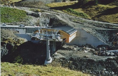 Hier die Talstation von oben