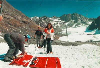 Wahrscheinlich am SL Brunnenkogel. Im Hintergrund der Bereich Braunschweigerhütte mit dem Karlesferner