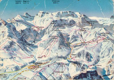 Leider ist die Ansichtskarte recht Raponiert. Gekauft wurde die 1977