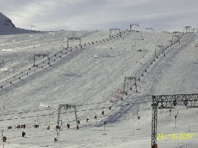 Blick auf den Gletscher