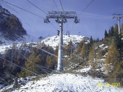 Während der Bergfahrt