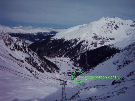 Blick ins Suldental.
<br />Die Mittelstation der PB ist auch zu erkennen