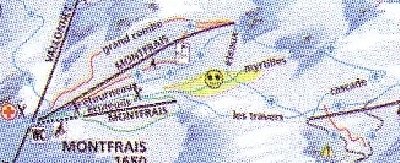Der SL Montfrais 1 ist verkürzt, die 4-SB Montfrais etwas verlängert worden. Bessere Anbindung von Villete-Montfrais zur Alpette
