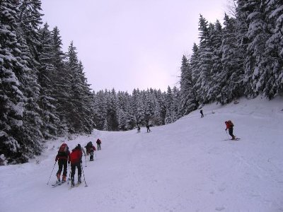 Andrang von Tourengehern im Unteren Lochgraben - immer dieser Massentourismus!