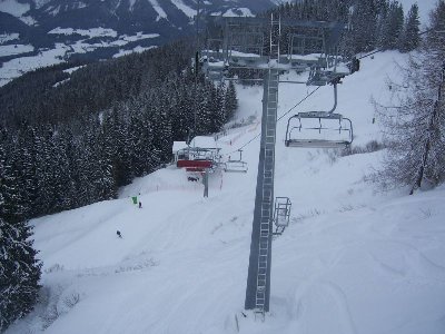 Blick zur Tanzboden Talstation