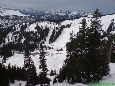 Sämtliche Lifte des Skigebiets - vom der Bergstation der DSB Bolgengrathbahn aus gesehen