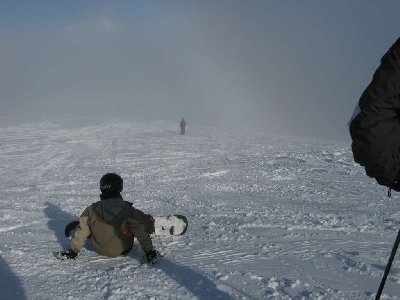 übergang in den nebel