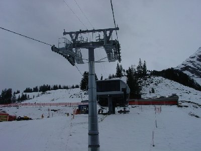 Kurz vor der Bergstation.