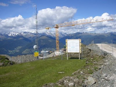 Baustelle von Weg Gipfelbahn-Olang II