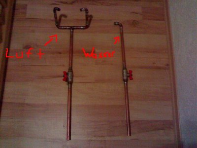 Luft- und Wasserleitung