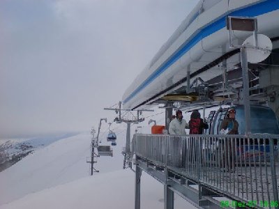 Top Express - die Verbindungsbahn. Hier die Station in Obergurgl inkl. den Bergegondeln.