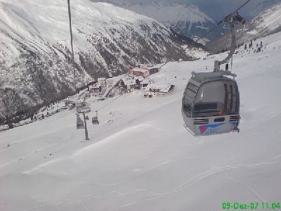 Hochgurgelbahn Sektion II mit Hochgurgl im Hintergrund