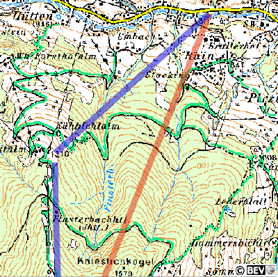 Mögliche Trassen vom Krallerhof aus?