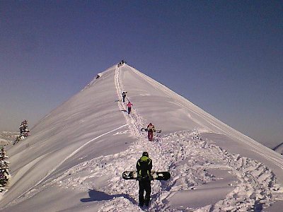Aufstieg zum Freeriden....ein Traum!!!!
