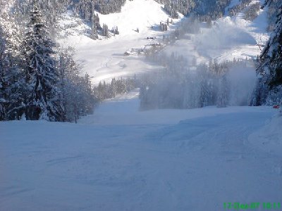 unterer Pistenteil beim Schwarzenberglift