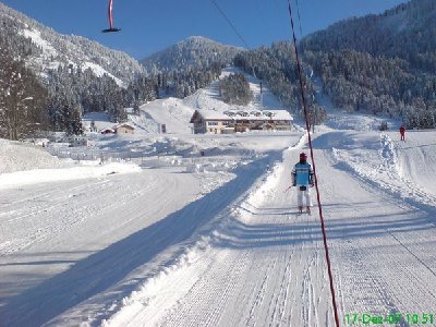 der kurze Verbindungsschlepper Schwabenhoflift zum Riedbergerhorn