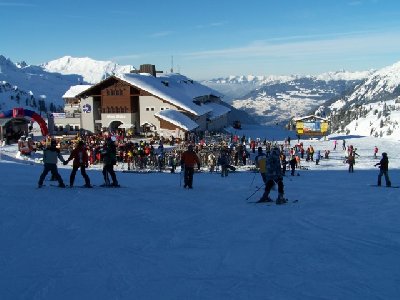 Nova Stoba mit Panorama Richtung Schruns