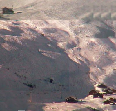 Neue Piste nach Mulinatsch in der Entstehung (20.12.2007, 10.30 Uhr)