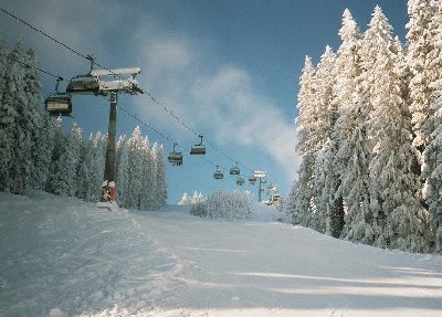 Die Abfahrt am Weltcup-Express