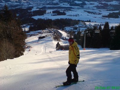 Zielbereich der Piste beim Weltcup-Express