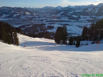 oberer Pistenabschnitt beim Weltcup-Express