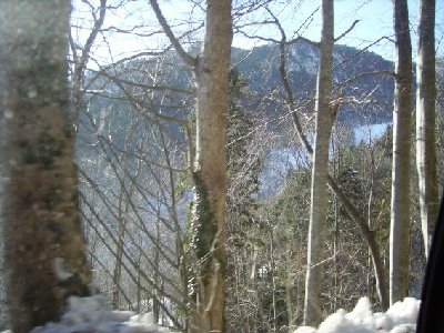 Auf der Fahrt: Ein Blick aus dem Fenster