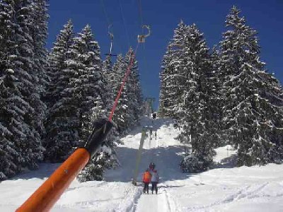 steil und sehr schnell -