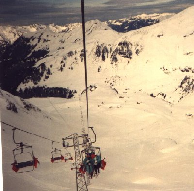 Die alter Sesselbahn Planplatte